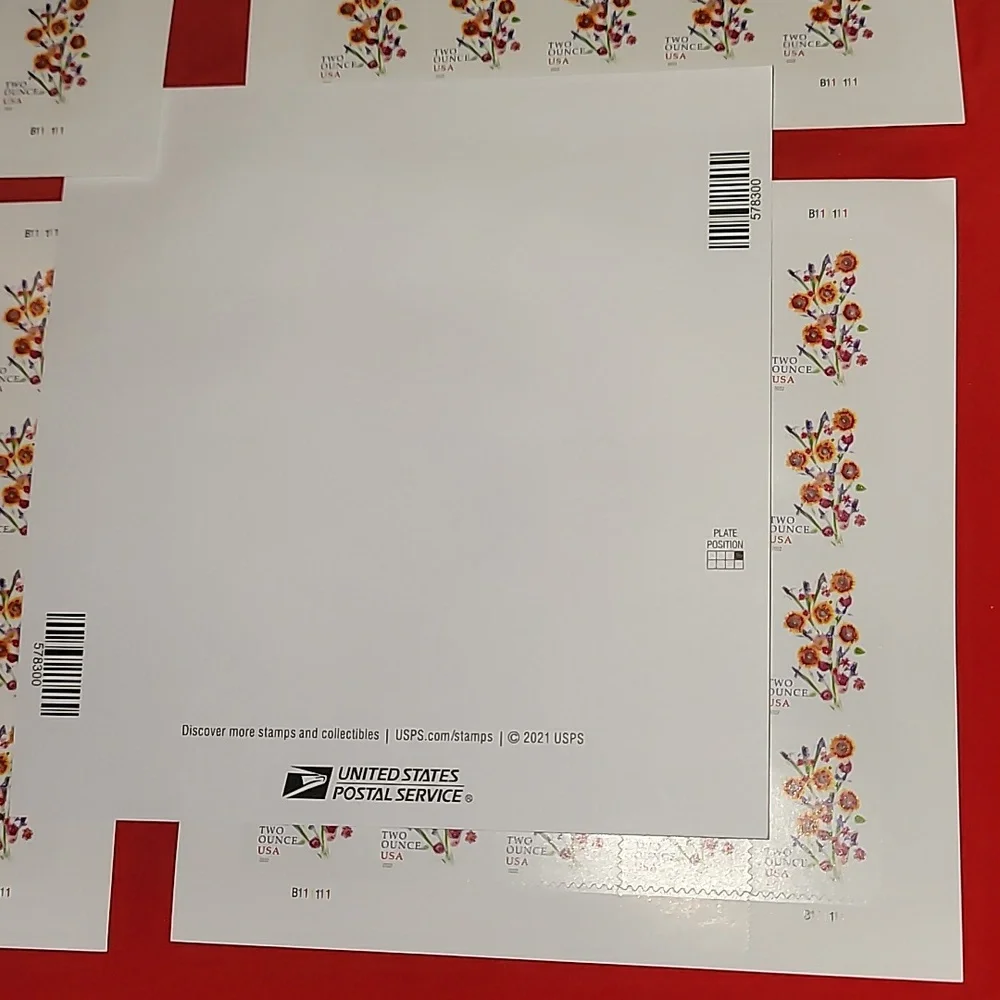 100 Sunflower‎ Bouquet Forever 2 Ounce Postage Stamps USPS Wedding Invitations